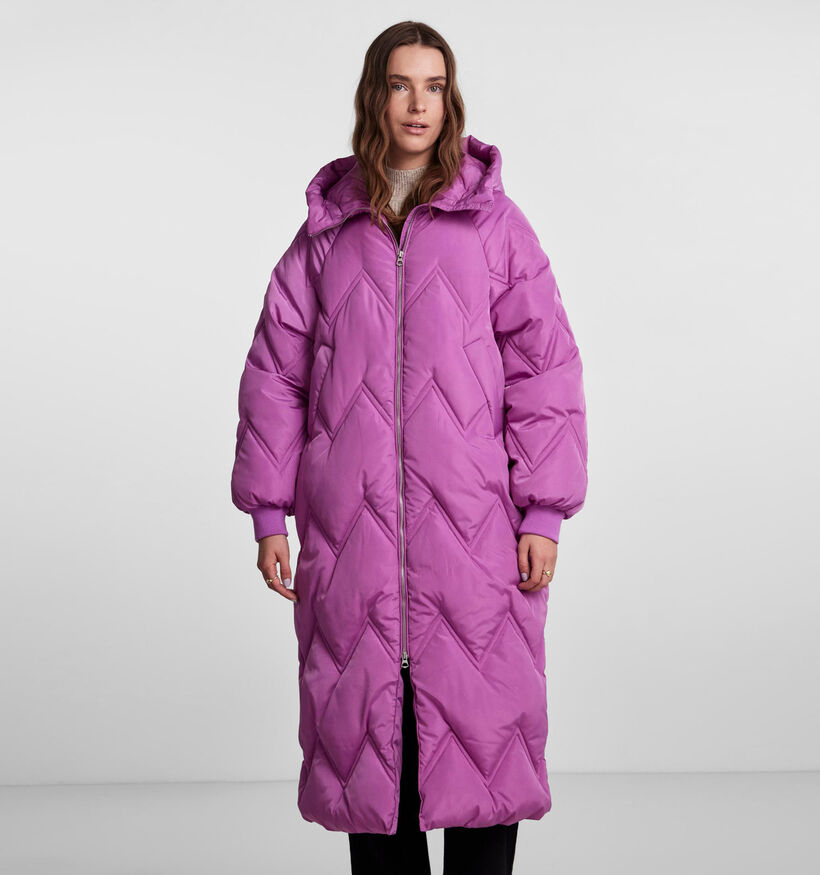 Pieces Jocelyn Manteau puffer en Rose pour femmes (332360)