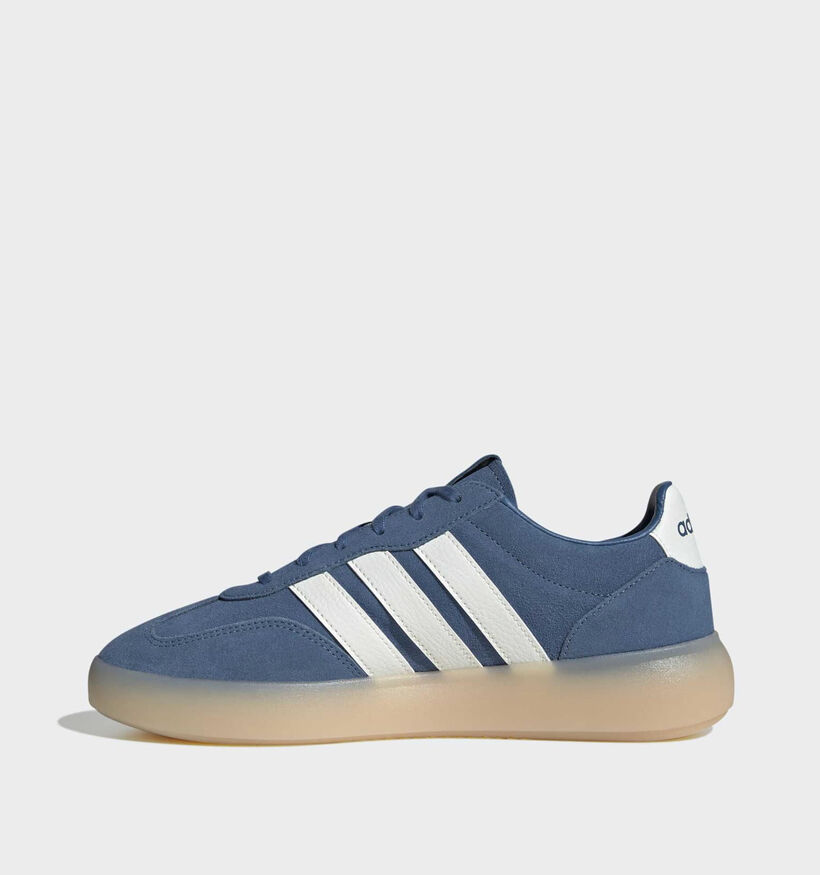 adidas Barreda Decode lux Baskets basses en Bleu pour hommes (372951) - pour semelles orthop&eacute;diques