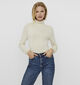Vero Moda Glory Pull avec col roulé en Beige pour femmes (344091)