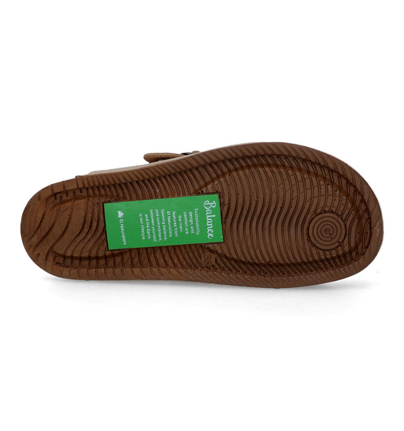 El Naturalista Balance Beige Slippers in daim (323961)