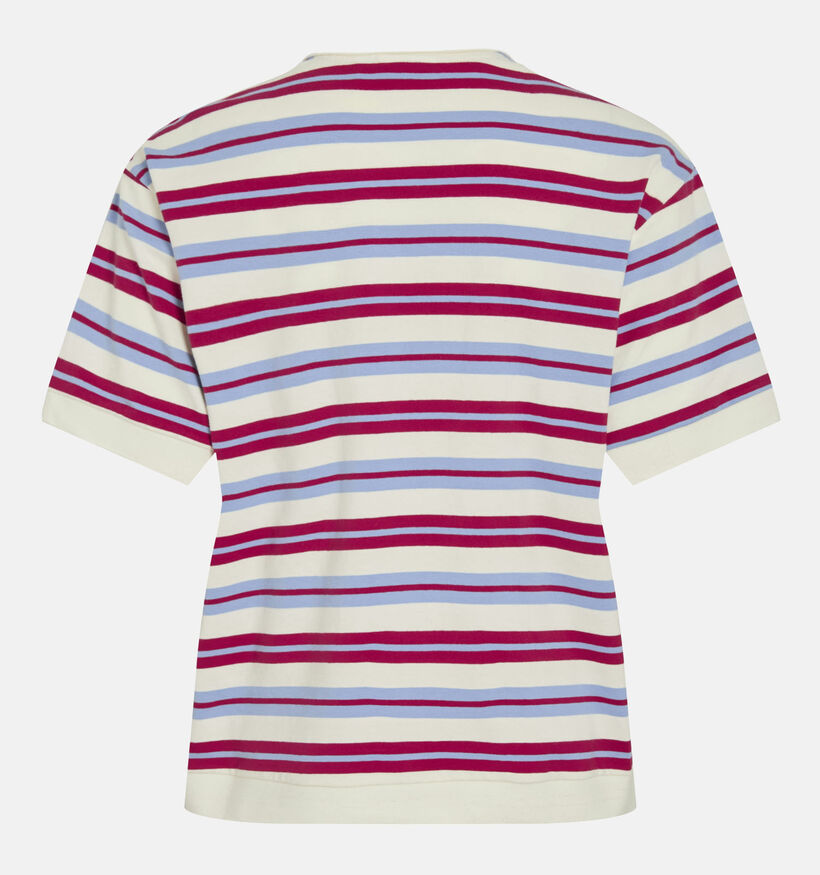 Vila Noro Ecru/Rode Polo T-shirt voor dames (367335)