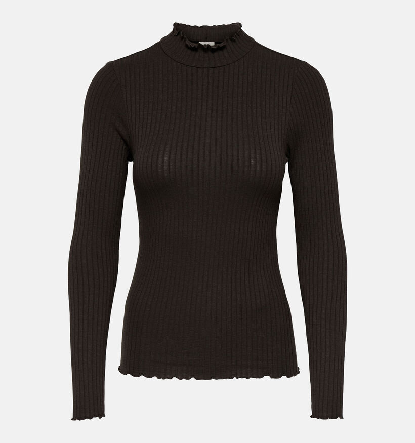 JDY Fransiska Longsleeves en Brun fonc&eacute; pour femmes (379391)