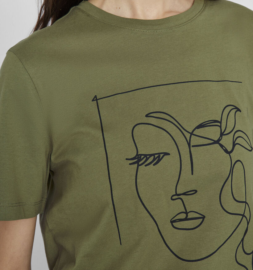 Vila Sybilla Kaki T-shirt voor dames (351795)