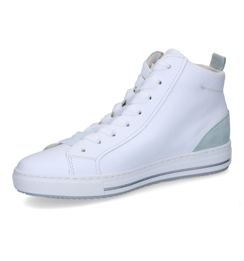Gabor OptiFit Witte Hoge Sneakers voor dames (306119) - geschikt voor steunzolen