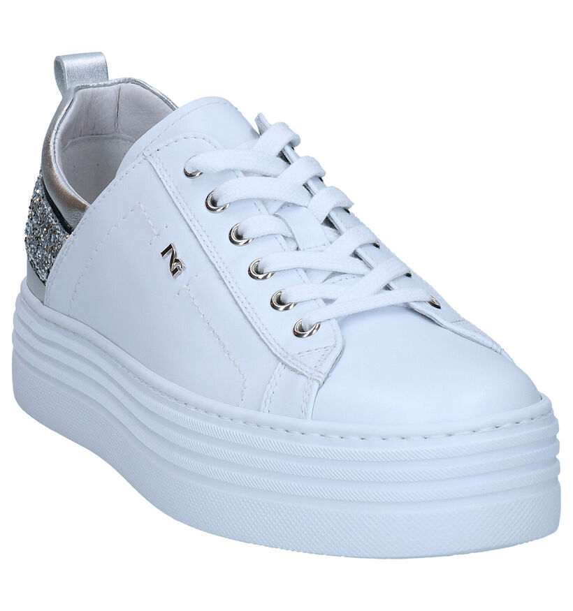 NeroGiardini Chaussures à lacets en Blanc en cuir (286159)