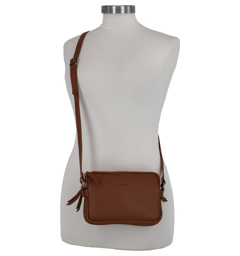 Mazarin Triple Sac porté croisé en Brun en cuir (276032)