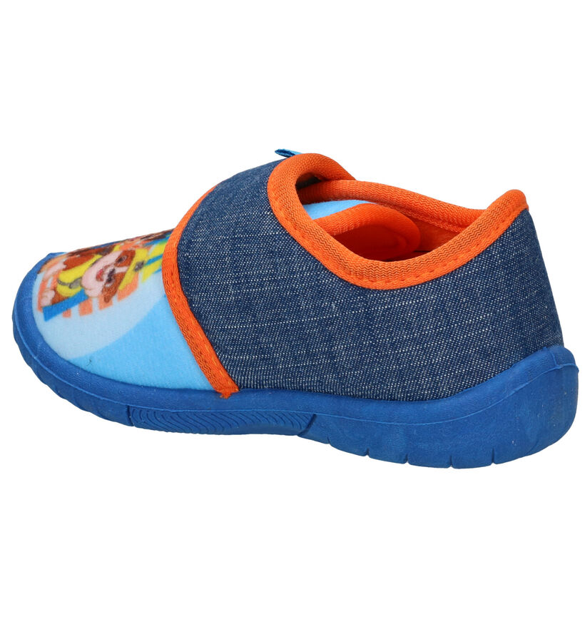 Paw Patrol Pantoufles fermées en Bleu foncé en textile (288518)