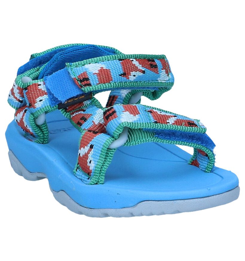 Teva Hurricane Sandales en Bleu en textile (286623)