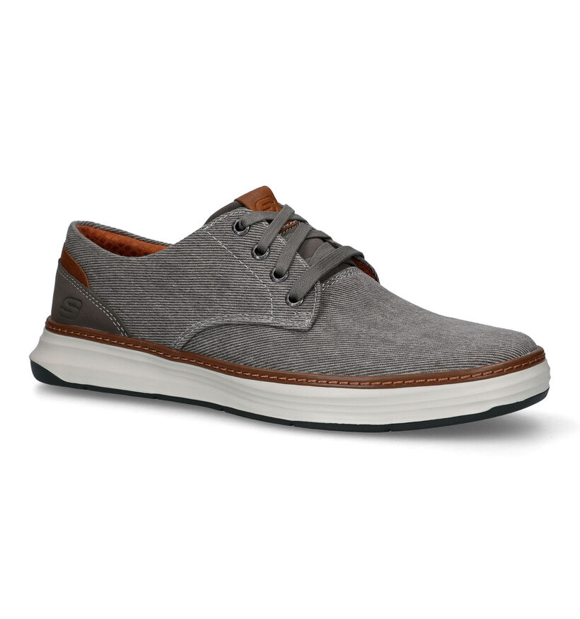 Skechers Moreno Ederson Blauwe Veterschoenen voor heren (322942)
