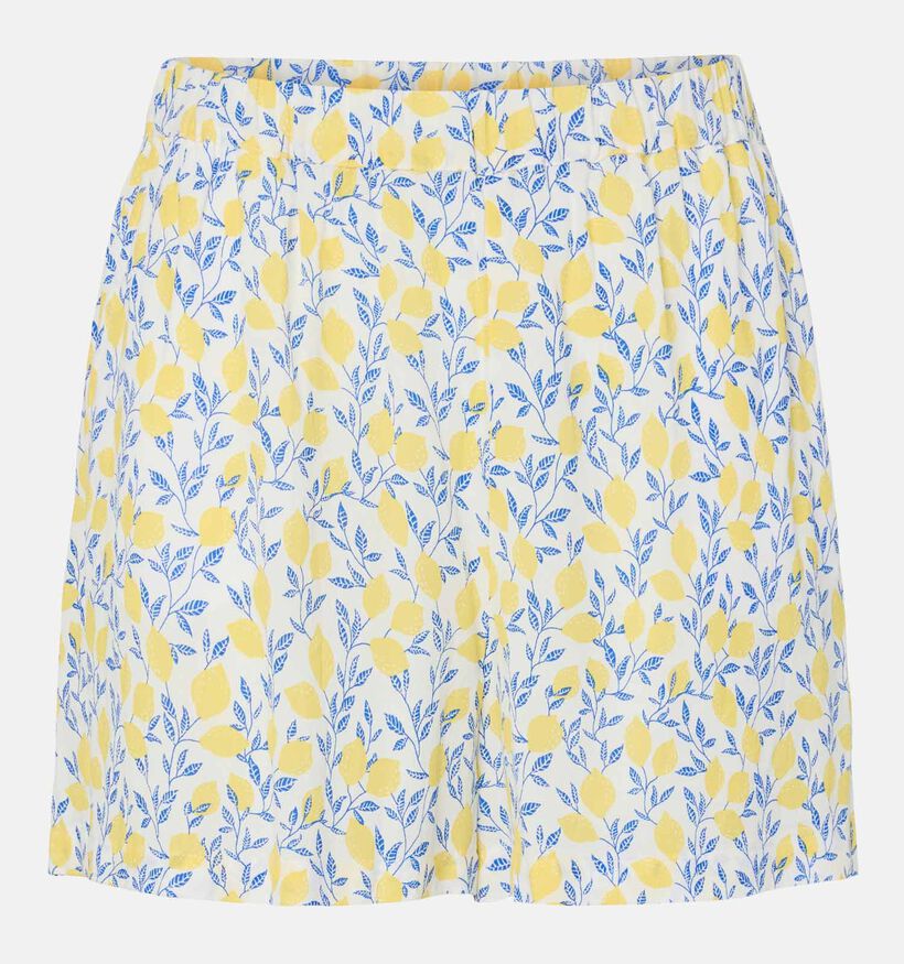 Pieces Barri Gele Short met Bloemenprint voor dames (369211)