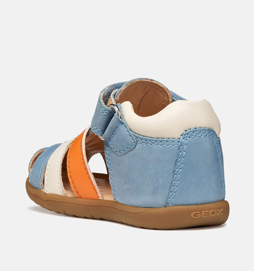 Geox B Macchia Sandales pour b&eacute;b&eacute; en Bleu pour gar&ccedil;ons (368881)