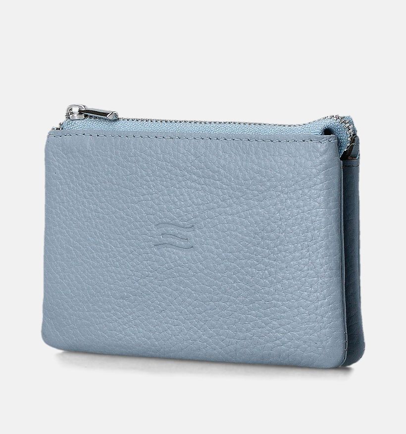 Crinkles Blauwe Ritsportemonnee voor dames (358124)