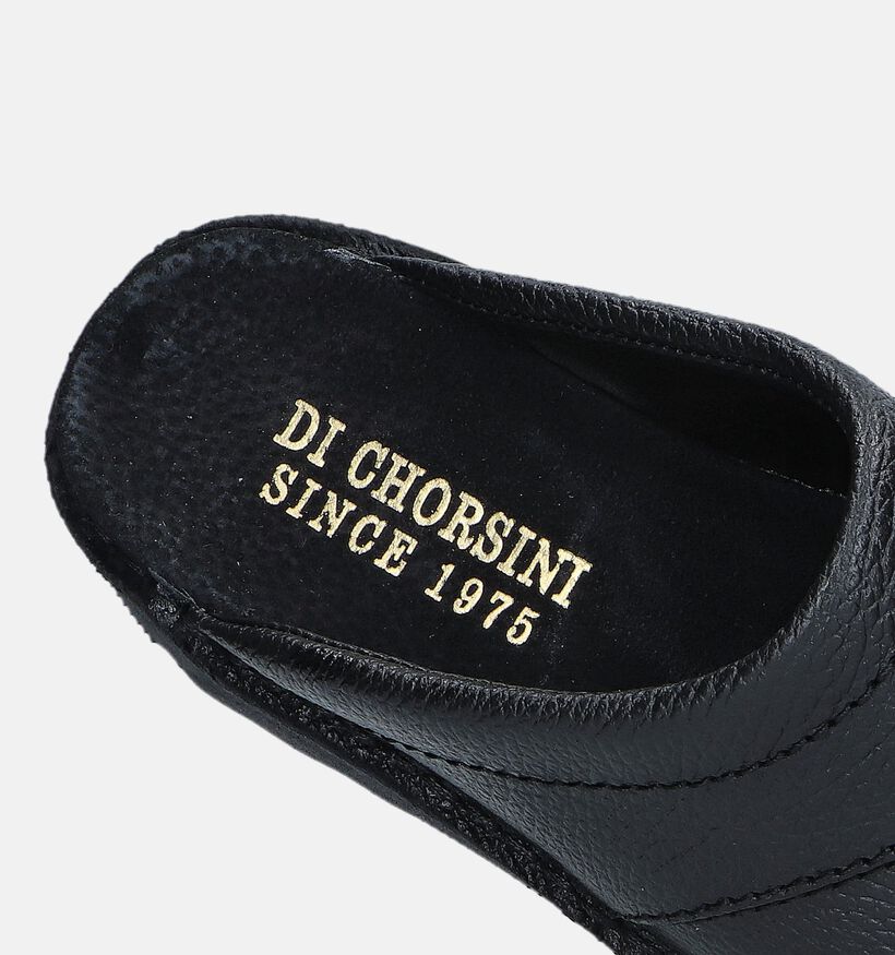 Di Chorsini Pantoufles ouvertes en Noir pour hommes (359026)