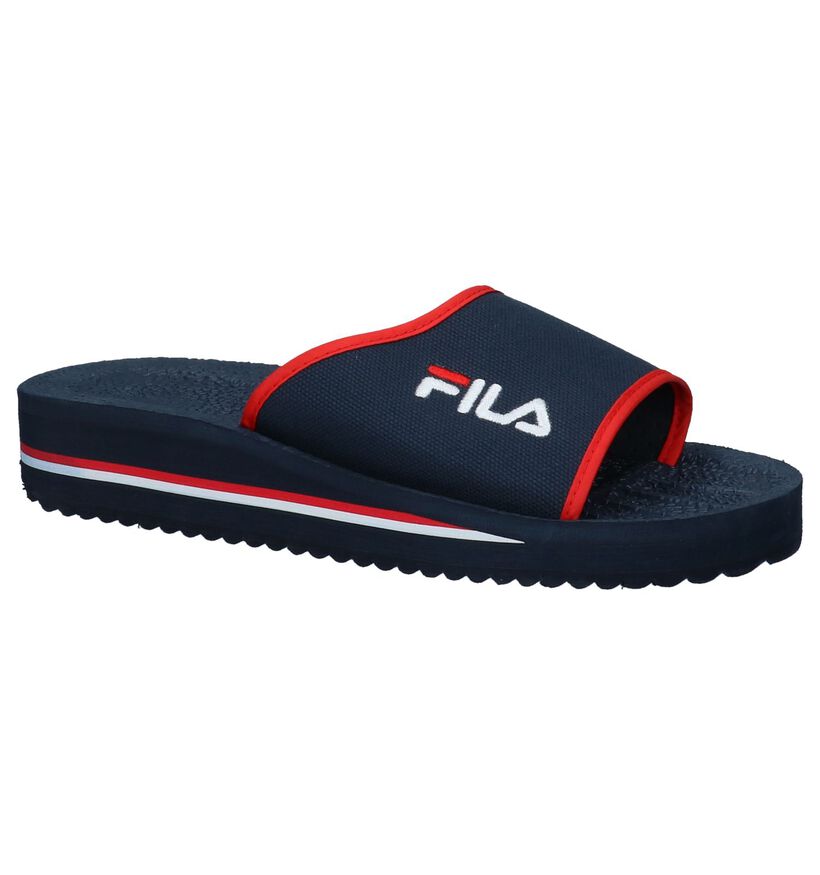 Donker Blauwe Fila Tomaia Slippers, , pdp