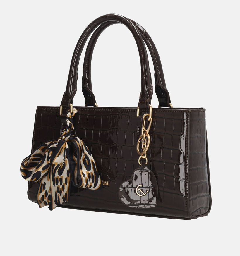 Charm London Knightsbridge Donkerbruine Handtas voor dames (374400)