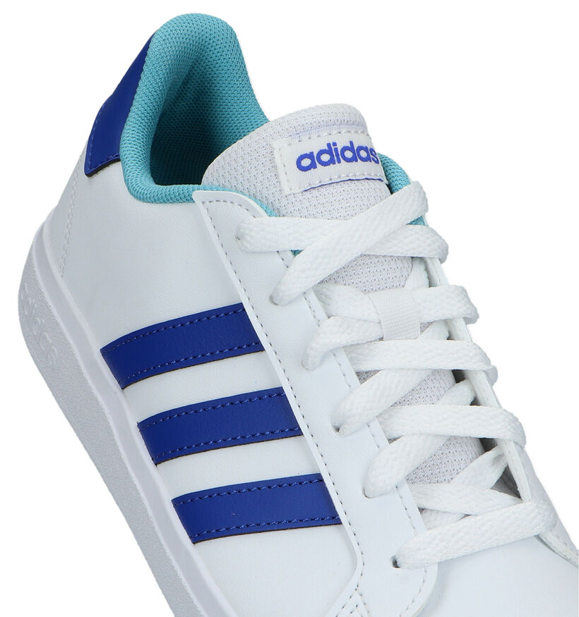 adidas Grand Court 2.0 Zwarte Sneakers in kunstleer (324110)