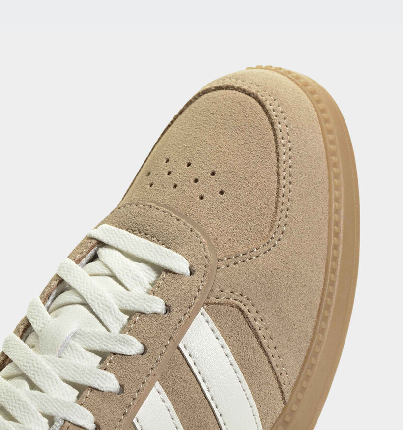 adidas Breaknet Sleek Lichtbruine/Witte Sneakers voor dames (366772) - geschikt voor steunzolen