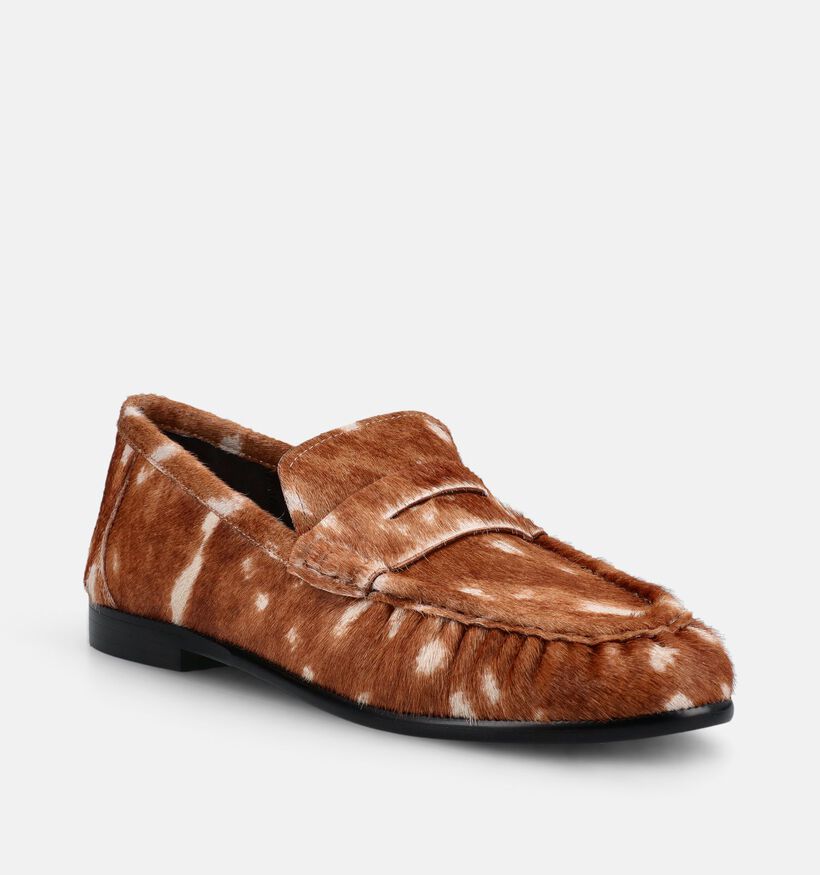 Laurent David Bruine Loafers voor dames (382305)