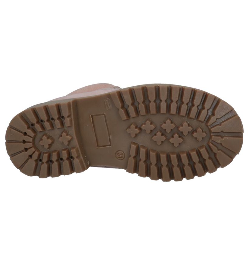 Lichtroze Dazzle Veterboots in nubuck (223857)