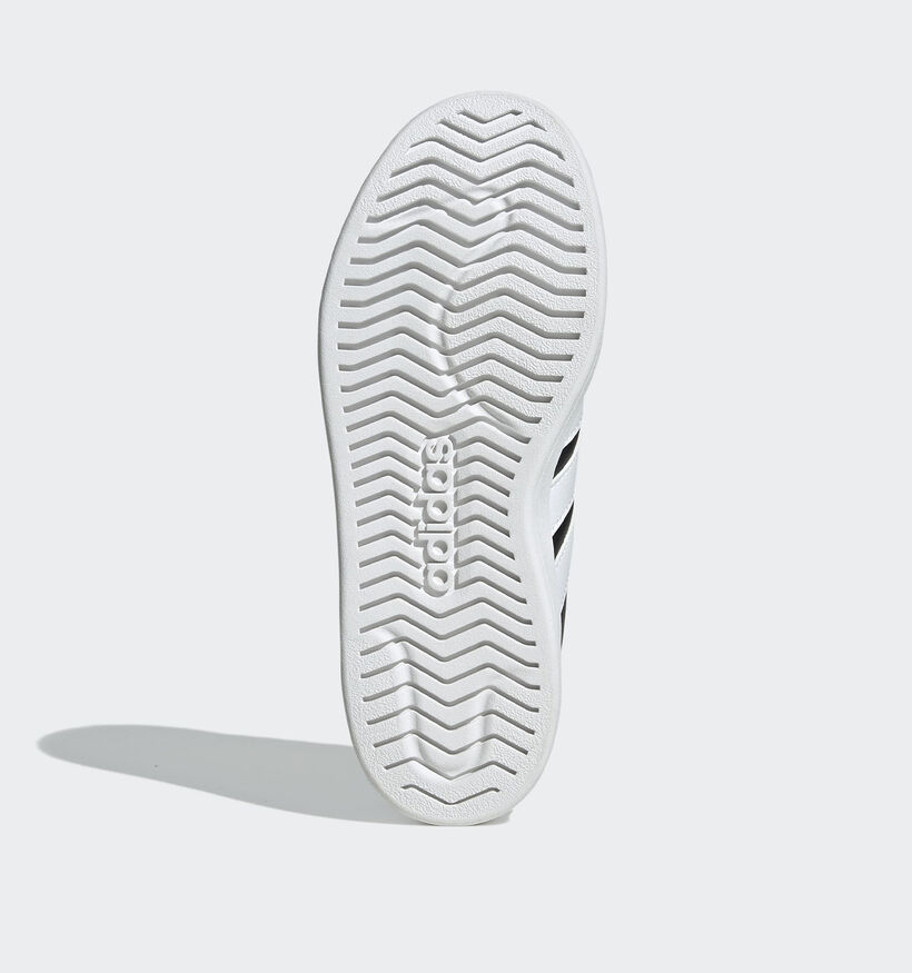 adidas Streettalk Zwarte/Witte Sneakers voor jongens (372665) - geschikt voor steunzolen