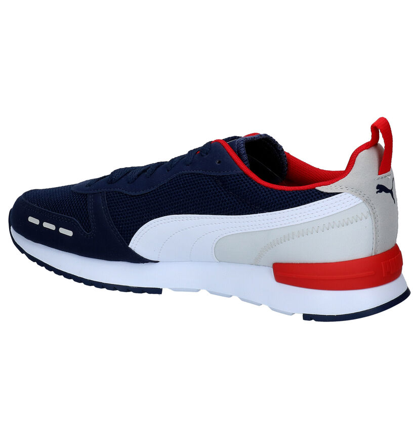 Puma Baskets basses en Bleu foncé en simili cuir (288552)