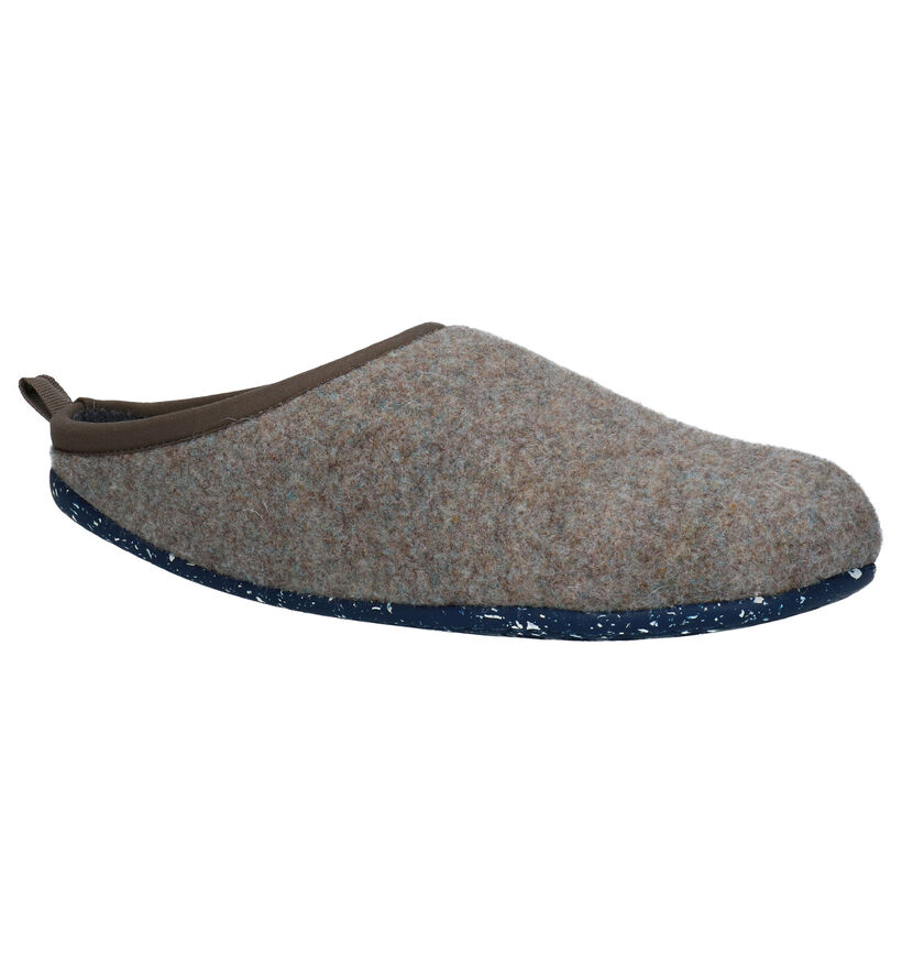 Camper Taupe Pantoffels in stof (282122)