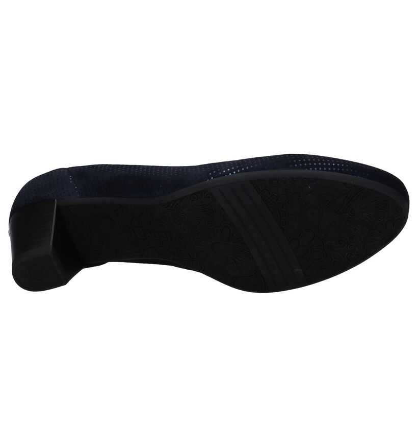 Gabor Optifit Blauwe Pumps in nubuck (260055)