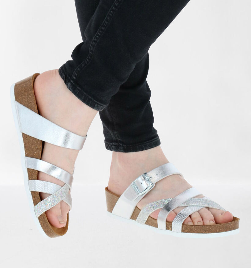 Ara Bali Nu-pieds en Argent en simili cuir (284441)