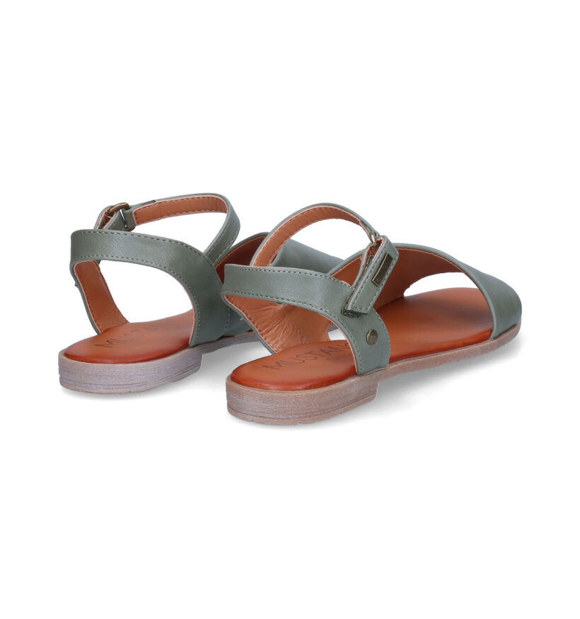 Mustang Groene Sandalen in kunstleer (305344)