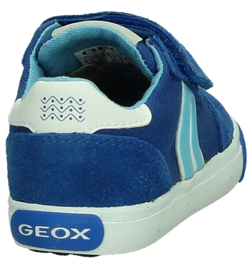 Geox Chaussures basses en Bleu en textile (190637)