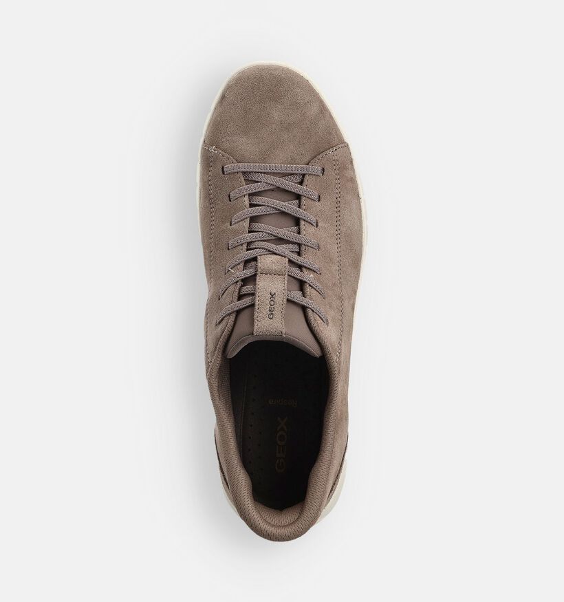 Geox Taupe Veterschienen voor heren (370525) - geschikt voor steunzolen