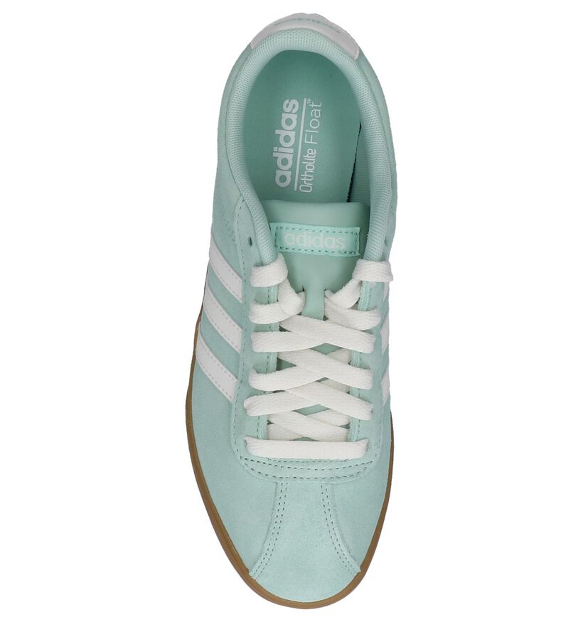 Roze Sneakers adidas Courtset in daim (237037)