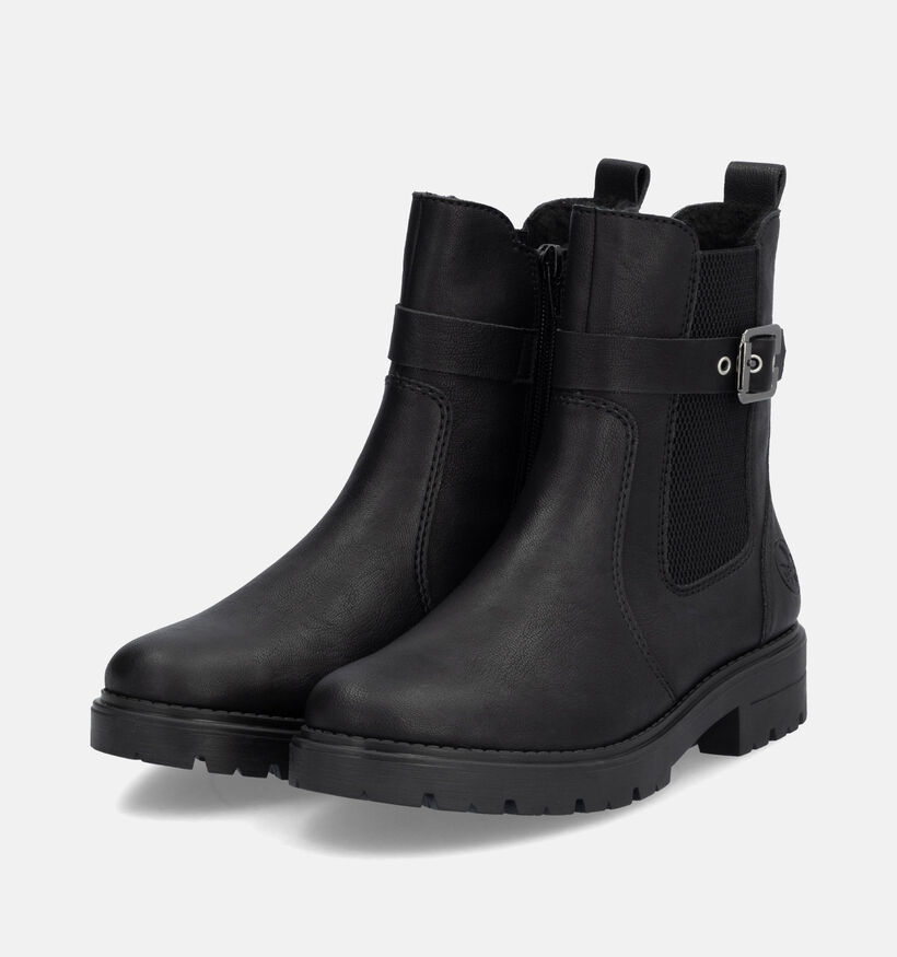 Rieker Zwarte Cheslea boots voor dames (347421)
