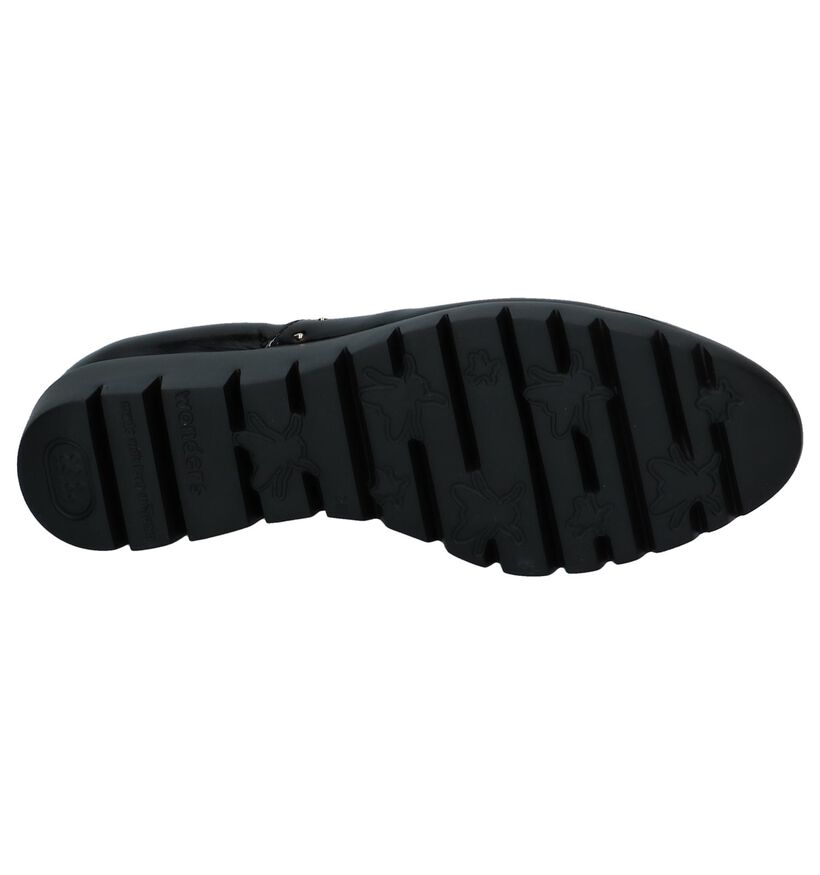 Wonders Chaussures à lacets en Noir en cuir (232038)