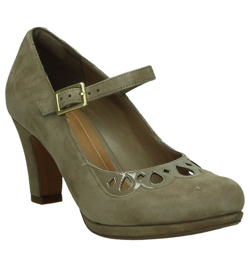 Taupe Pumps met Bandje Clarks Chorus Music, , pdp