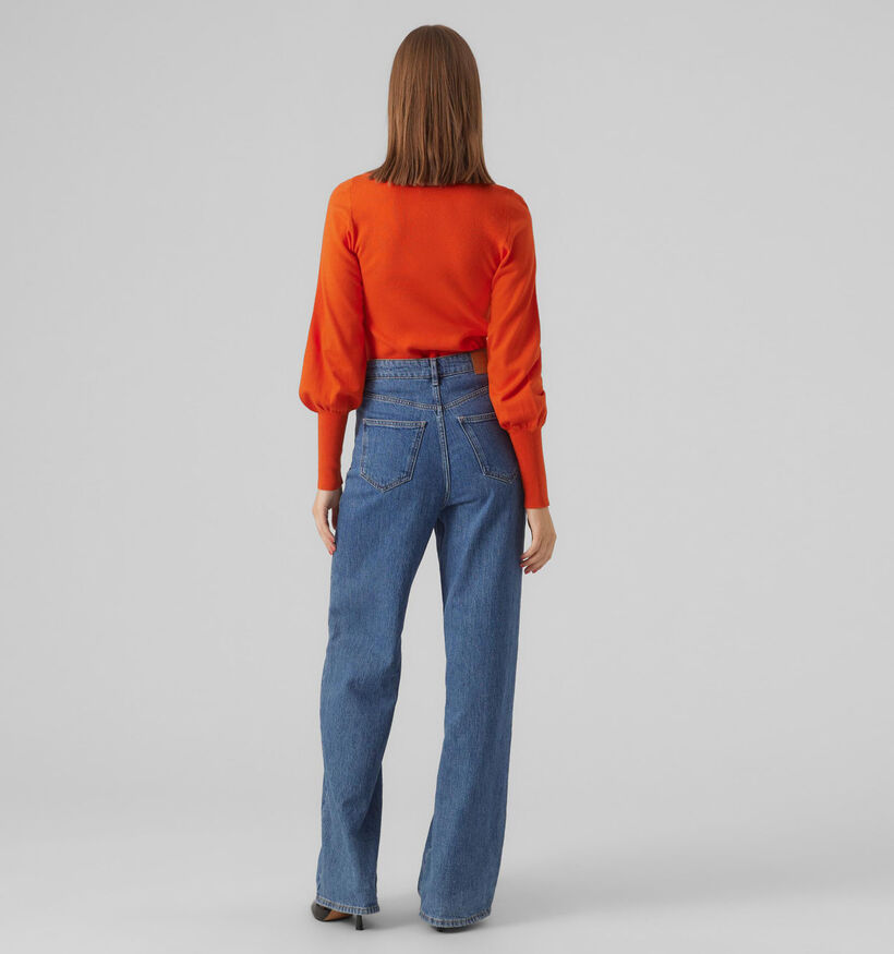 Vero Moda Holly Oranje Trui met ballonmouwen voor dames (328993)