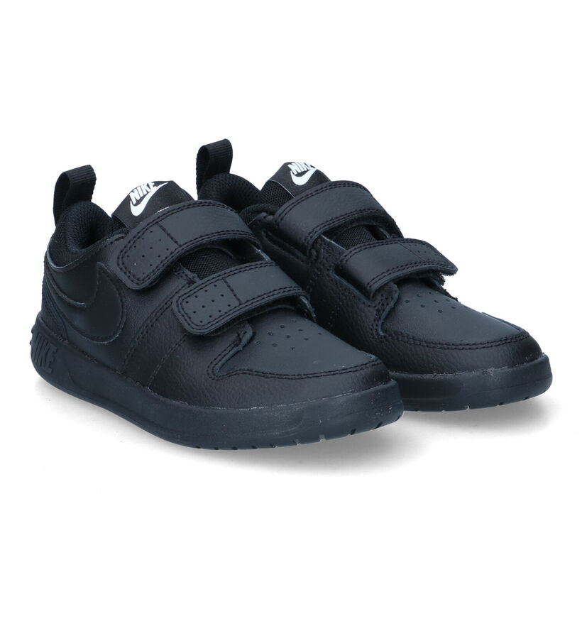 Nike Pico Zwarte Sneakers voor jongens, meisjes (316221) - geschikt voor steunzolen