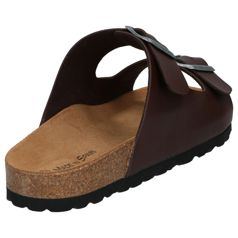 Made in Spain Zwarte Slippers in kunstleer (287683)