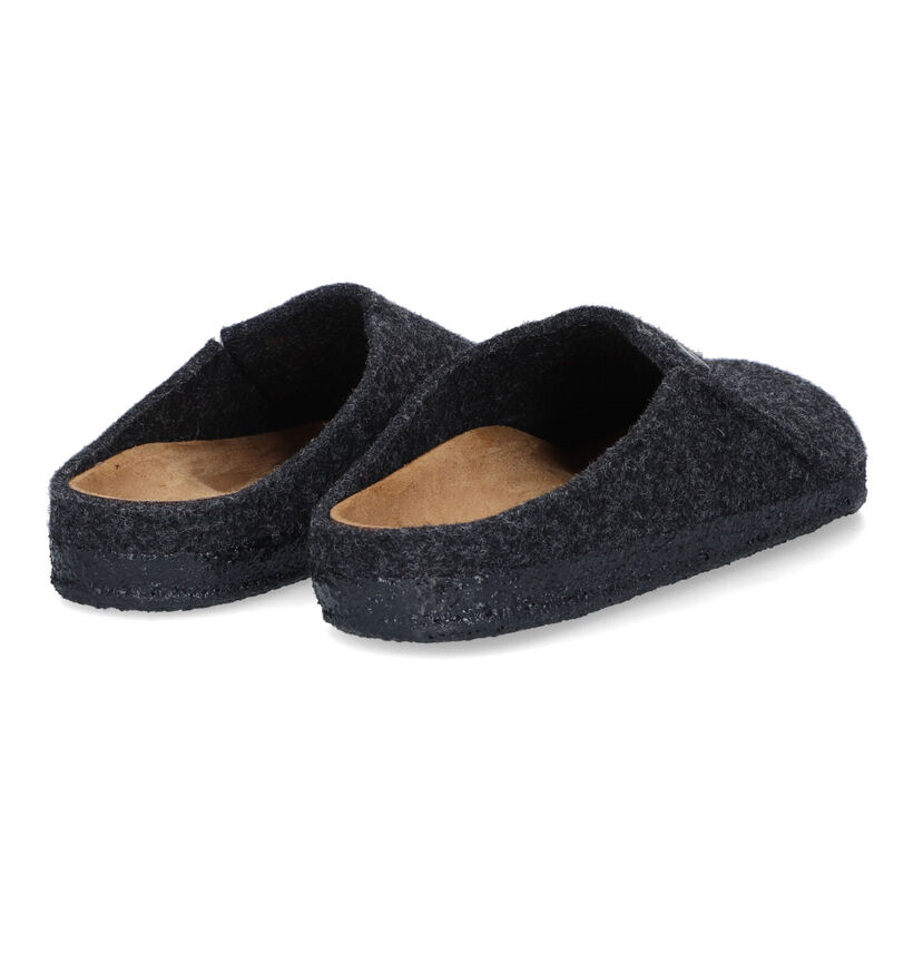 Birkenstock Zermatt Grijze Pantoffels voor dames (330661)