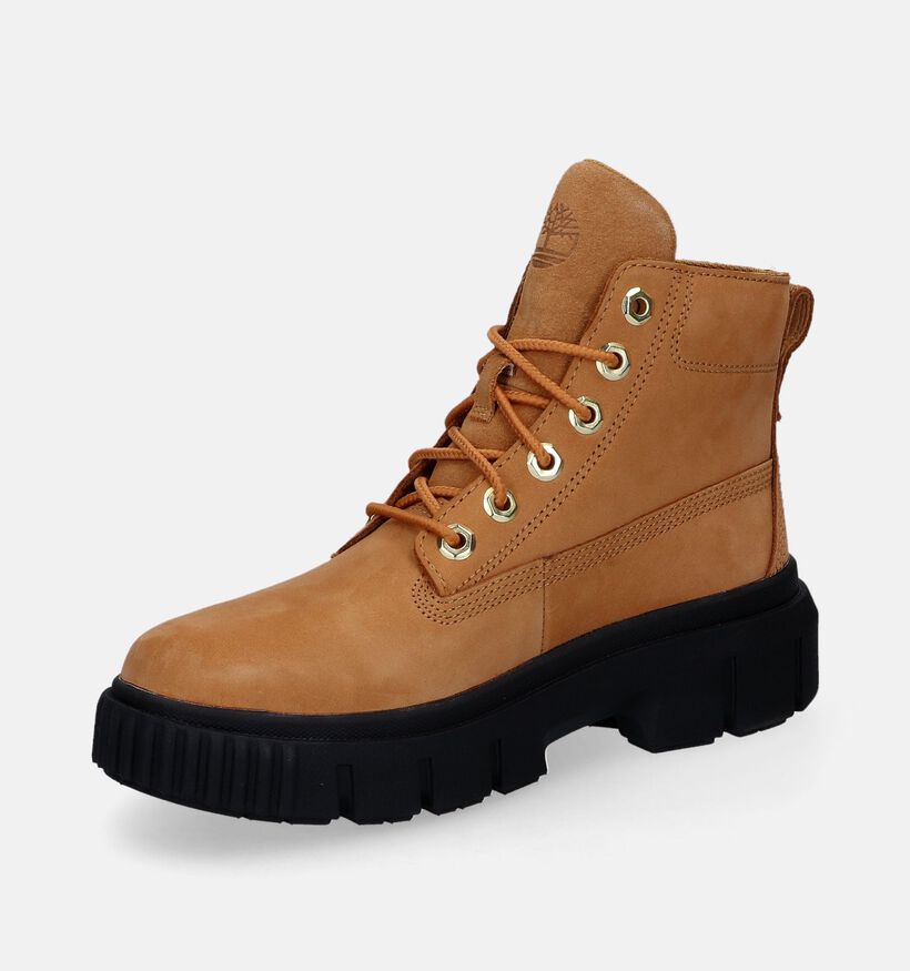 Timberland Greyfield Leather Bottines en Cognac pour femmes (313448)