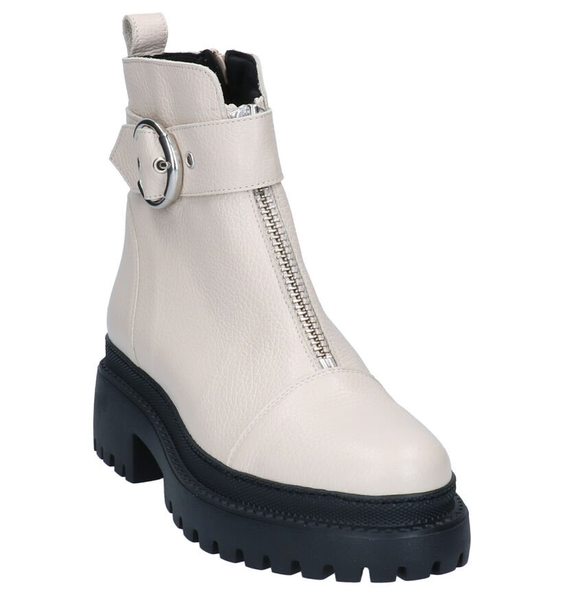 KMB Ecru Boots in leer (298925)