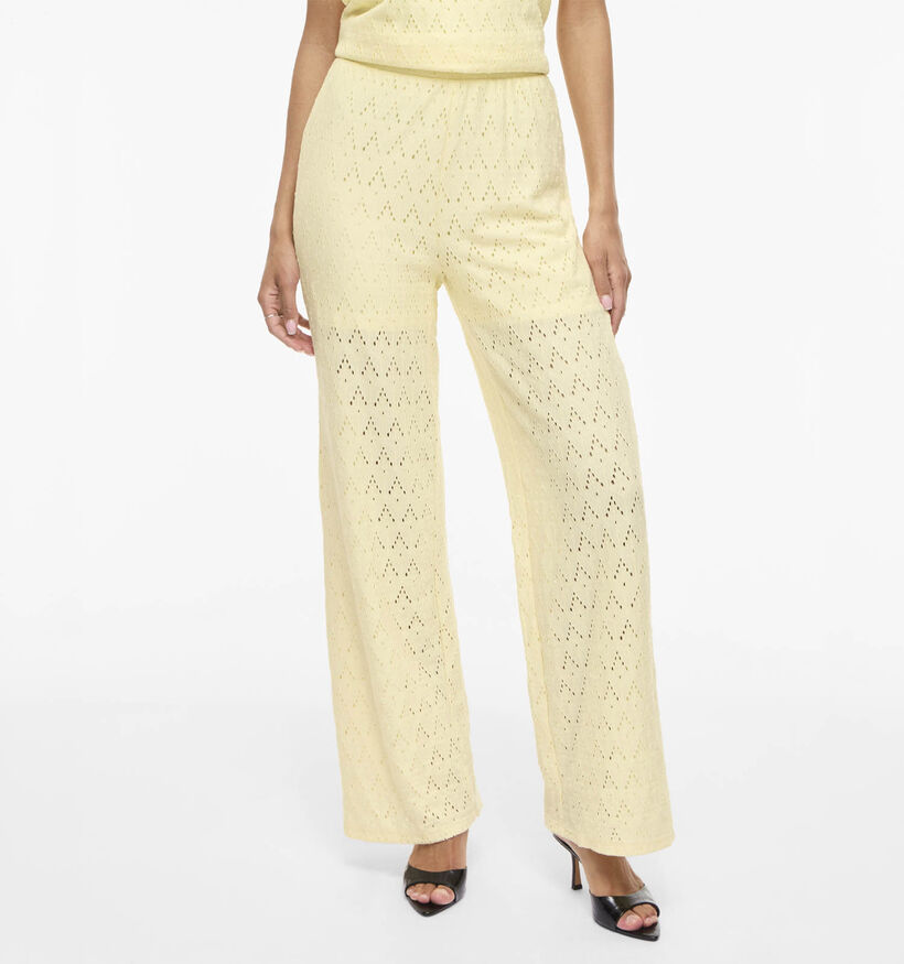 Vila Amalina Lichtgele Gehaakte Broek voor dames (369484)