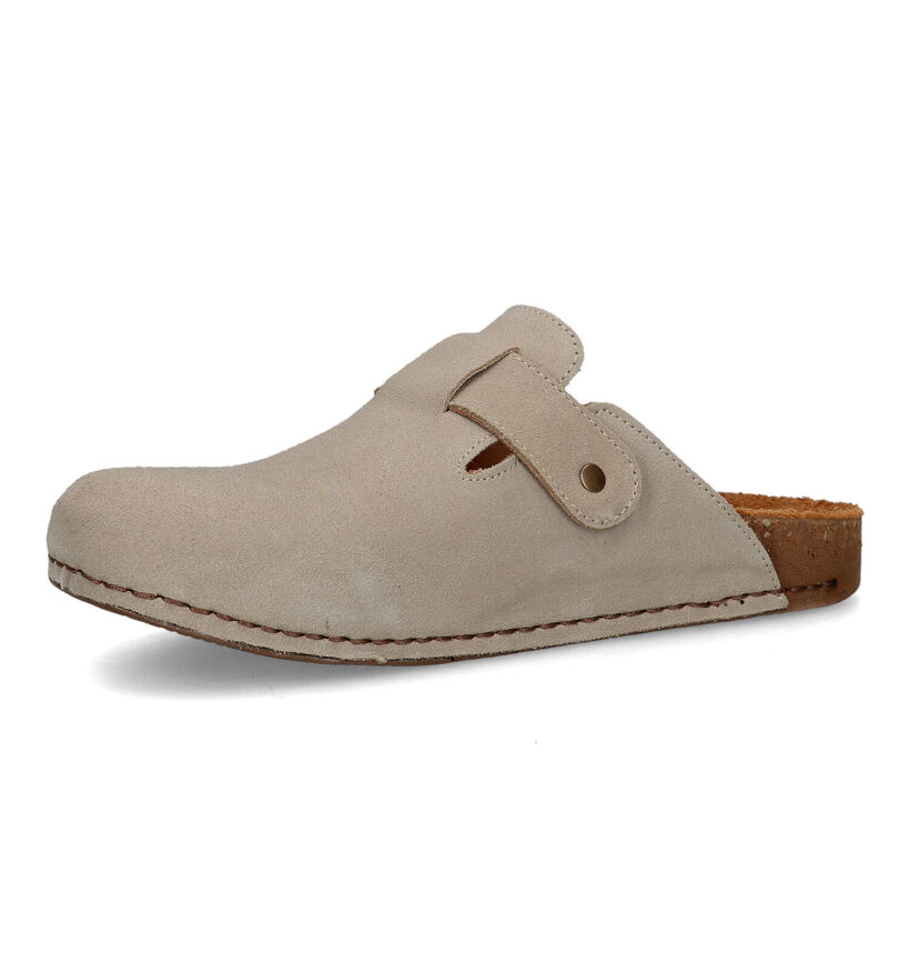 El Naturalista Balance Beige Slippers in daim (323961)