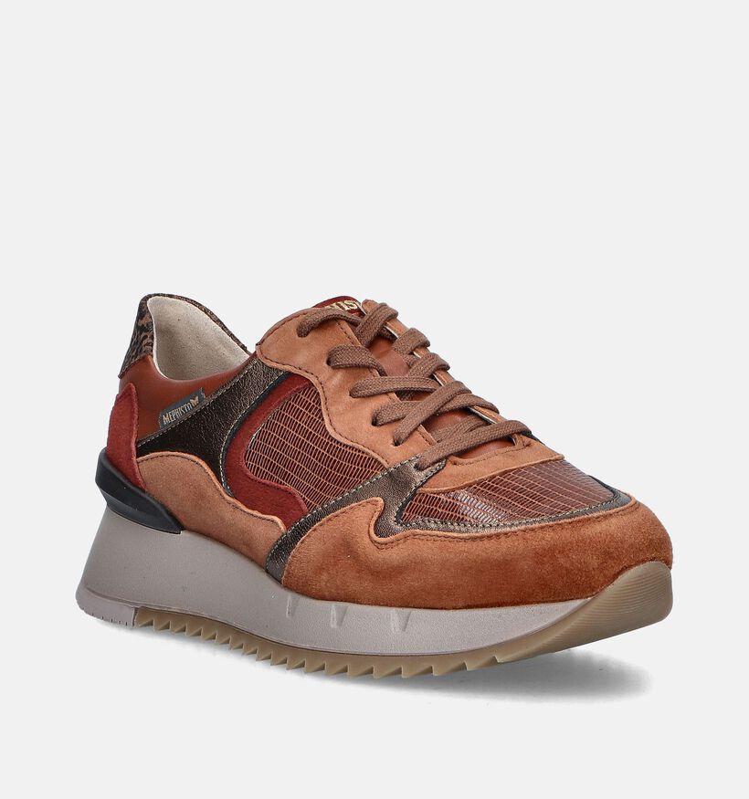 Mephisto Angie Baskets en Cognac pour femmes (346071) - pour semelles orthopédiques
