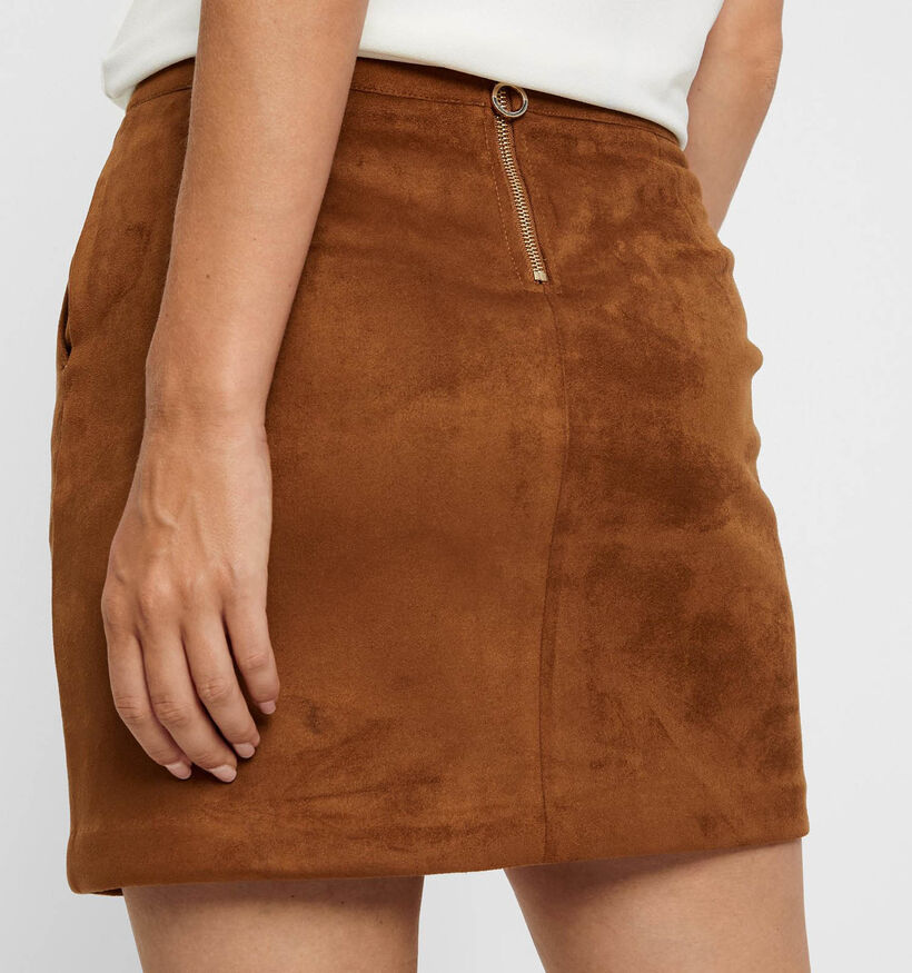 Vero Moda Donnadina Jupe courte en Cognac pour femmes (346131)