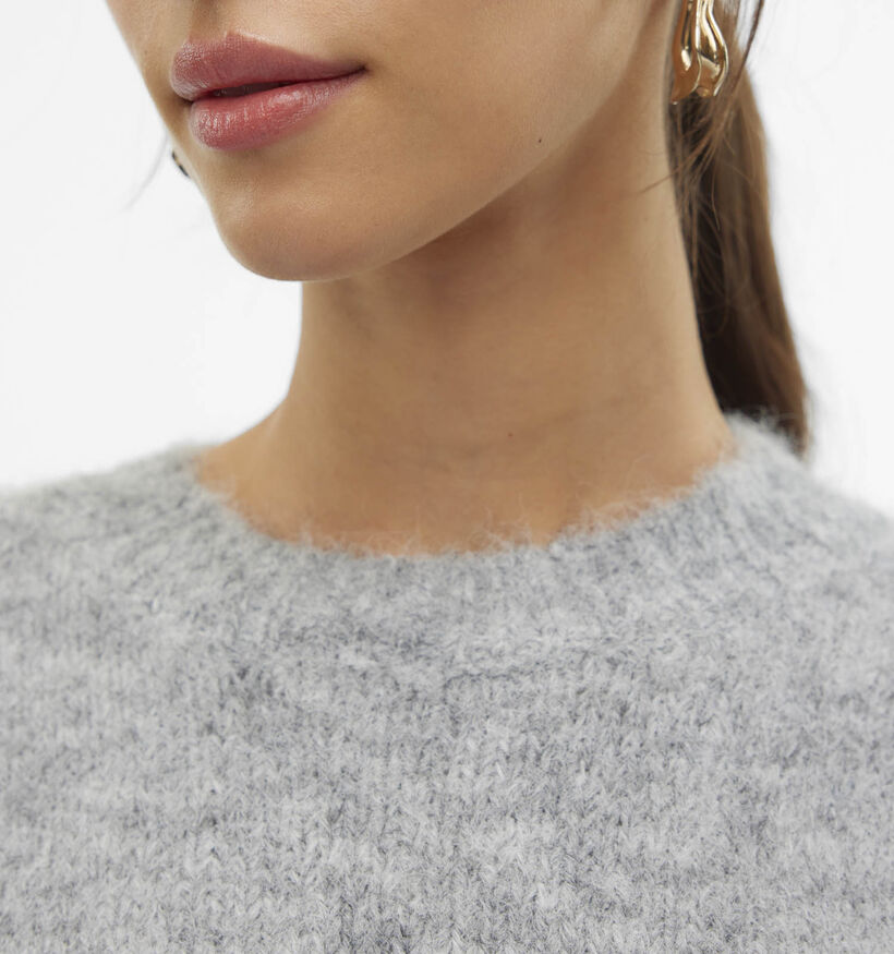 Vero Moda Novah Pull en Gris pour femmes (361189)