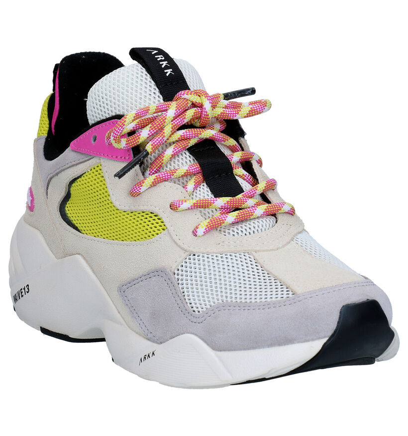 Arkk Kanetyk Beige Sneakers in kunstleer (275868)