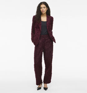 Vila Wagne Bordeaux Broek voor dames (365590)