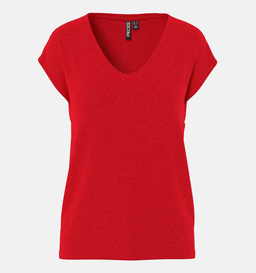 Pieces Rode T-shirt voor dames (361141)