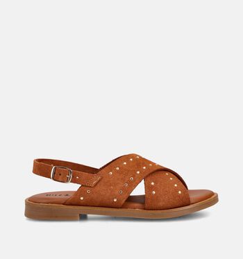 Milo & Mila Sandalen Cognac